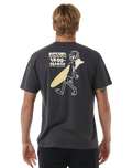 The Rip Curl Mens Surfer Dude T-Shirt in Washed Black