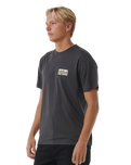 The Rip Curl Mens Surfer Dude T-Shirt in Washed Black