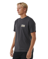 The Rip Curl Mens Surfer Dude T-Shirt in Washed Black