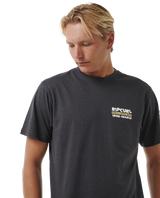 The Rip Curl Mens Surfer Dude T-Shirt in Washed Black