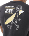 The Rip Curl Mens Surfer Dude T-Shirt in Washed Black