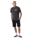 The Rip Curl Mens Surfer Dude T-Shirt in Washed Black