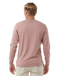 The Rip Curl Mens SWC Breaker Long Sleeve T-Shirt in Mushroom