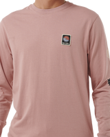 The Rip Curl Mens SWC Breaker Long Sleeve T-Shirt in Mushroom