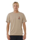 The Rip Curl Mens VaporCool Search Stack T-Shirt in Sand Dune