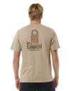 The Rip Curl Mens VaporCool Search Stack T-Shirt in Sand Dune