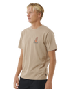 The Rip Curl Mens VaporCool Search Stack T-Shirt in Sand Dune