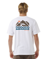 The Rip Curl Mens VaporCool Search Trek T-Shirt in White