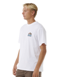 The Rip Curl Mens VaporCool Search Trek T-Shirt in White