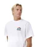 The Rip Curl Mens VaporCool Search Trek T-Shirt in White