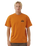 The Rip Curl Mens VaporCool Search Trek T-Shirt in Orange Amber