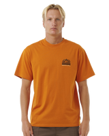 The Rip Curl Mens VaporCool Search Trek T-Shirt in Orange Amber