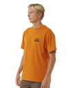 The Rip Curl Mens VaporCool Search Trek T-Shirt in Orange Amber