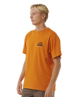 The Rip Curl Mens VaporCool Search Trek T-Shirt in Orange Amber