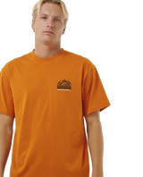 The Rip Curl Mens VaporCool Search Trek T-Shirt in Orange Amber