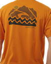 The Rip Curl Mens VaporCool Search Trek T-Shirt in Orange Amber