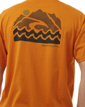 The Rip Curl Mens VaporCool Search Trek T-Shirt in Orange Amber