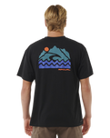 The Rip Curl Mens Vaporcool Search Trek T-Shirt in Black