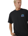 The Rip Curl Mens Vaporcool Search Trek T-Shirt in Black