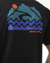 The Rip Curl Mens Vaporcool Search Trek T-Shirt in Black