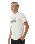 The Rip Curl Mens Horizon T-Shirt in Bone