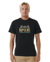 The Rip Curl Mens Horizon T-Shirt in Black