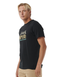 The Rip Curl Mens Horizon T-Shirt in Black