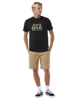 The Rip Curl Mens Horizon T-Shirt in Black