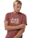 The Rip Curl Mens Horizon T-Shirt in Apple Butter