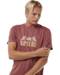 The Rip Curl Mens Horizon T-Shirt in Apple Butter