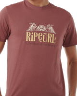 The Rip Curl Mens Horizon T-Shirt in Apple Butter