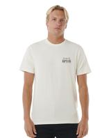 The Rip Curl Mens Down The Line T-Shirt in Bone