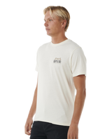 The Rip Curl Mens Down The Line T-Shirt in Bone