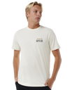 The Rip Curl Mens Down The Line T-Shirt in Bone