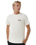 The Rip Curl Mens Down The Line T-Shirt in Bone