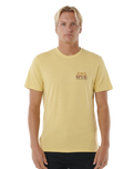 The Rip Curl Mens Down The Line T-Shirt in Straw