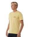 The Rip Curl Mens Down The Line T-Shirt in Straw