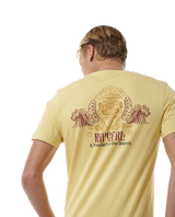 The Rip Curl Mens Down The Line T-Shirt in Straw