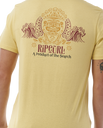 The Rip Curl Mens Down The Line T-Shirt in Straw