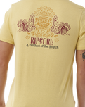 The Rip Curl Mens Down The Line T-Shirt in Straw