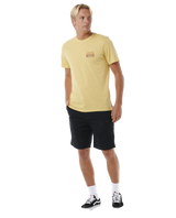 The Rip Curl Mens Down The Line T-Shirt in Straw