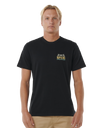 The Rip Curl Mens Down The Line T-Shirt in Black