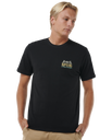 The Rip Curl Mens Down The Line T-Shirt in Black