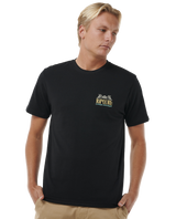 The Rip Curl Mens Down The Line T-Shirt in Black