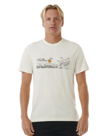 The Rip Curl Mens Up The Line T-Shirt in Bone