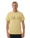 The Rip Curl Mens Up The Line T-Shirt in Straw