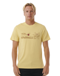 The Rip Curl Mens Up The Line T-Shirt in Straw