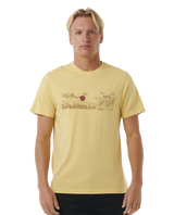 The Rip Curl Mens Up The Line T-Shirt in Straw