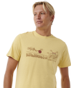 The Rip Curl Mens Up The Line T-Shirt in Straw