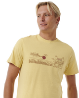 The Rip Curl Mens Up The Line T-Shirt in Straw